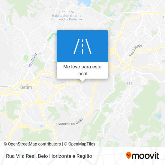 Rua Vila Real mapa