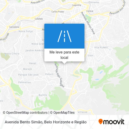 Avenida Bento Simão mapa