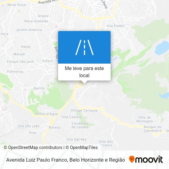 Avenida Luiz Paulo Franco mapa