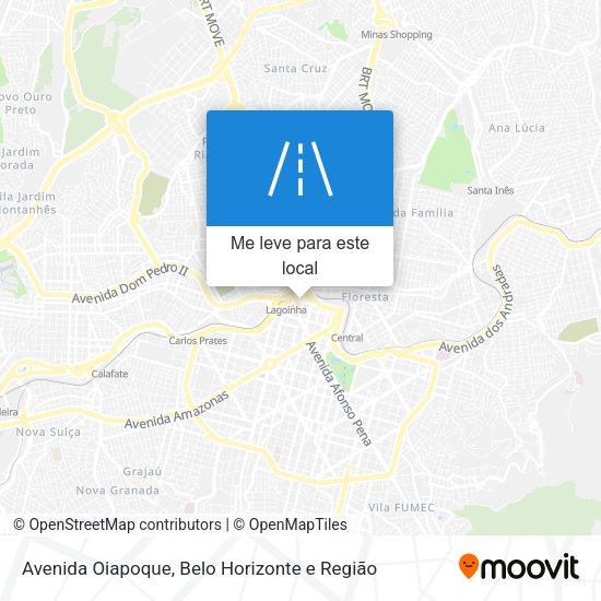 Avenida Oiapoque mapa