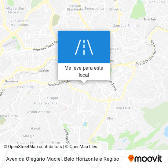 Avenida Olegário Maciel mapa