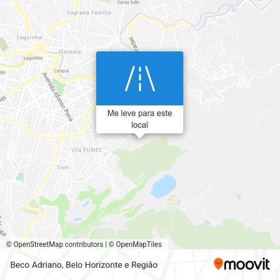 Beco Adriano mapa