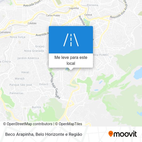 Beco Arapinha mapa