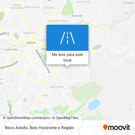 Beco Arauto mapa