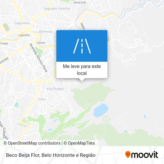 Beco Beija Flor mapa