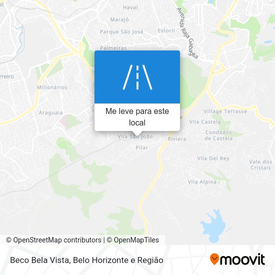 Beco Bela Vista mapa