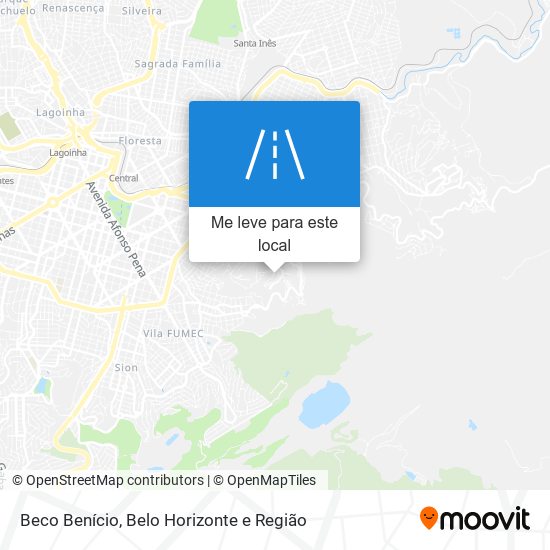 Beco Benício mapa