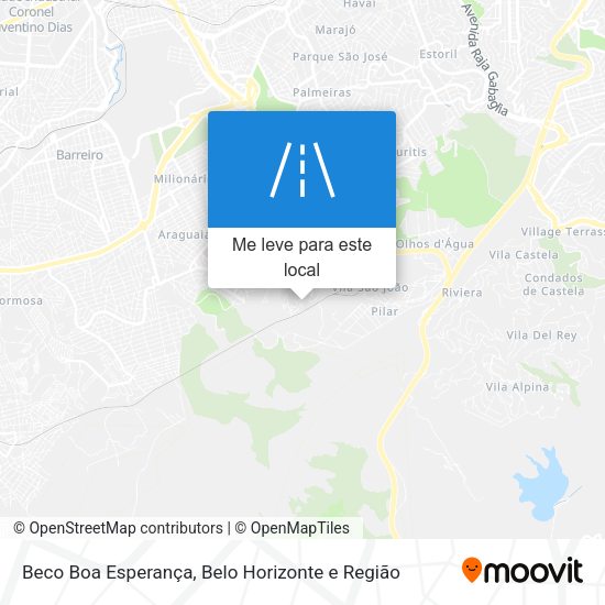 Beco Boa Esperança mapa