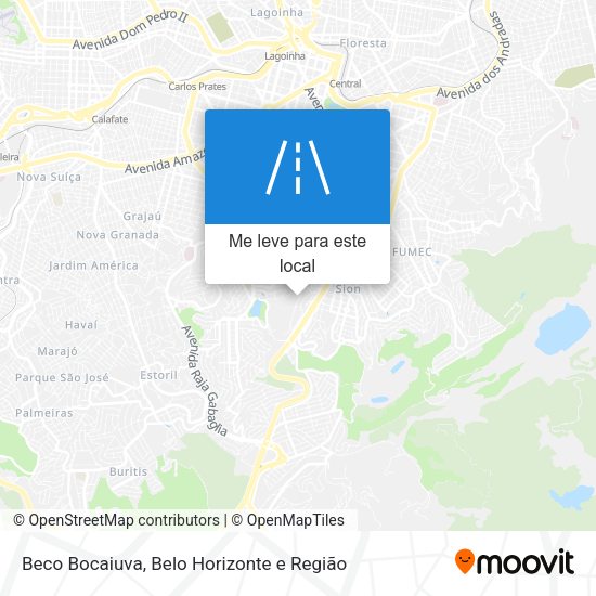 Beco Bocaiuva mapa