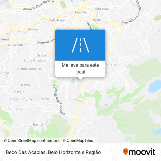 Beco Das Acacias mapa