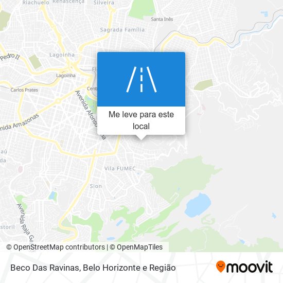 Beco Das Ravinas mapa