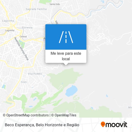 Beco Esperança mapa