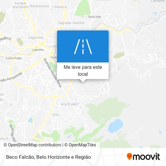Beco Falcão mapa