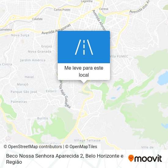 Beco Nossa Senhora Aparecida 2 mapa