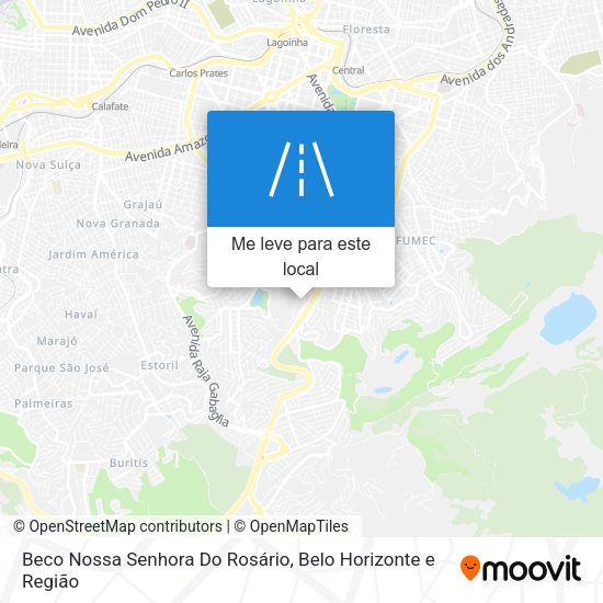 Beco Nossa Senhora Do Rosário mapa