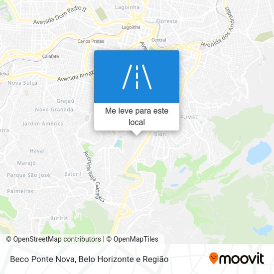 Beco Ponte Nova mapa