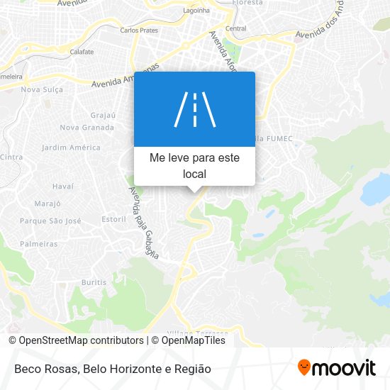 Beco Rosas mapa