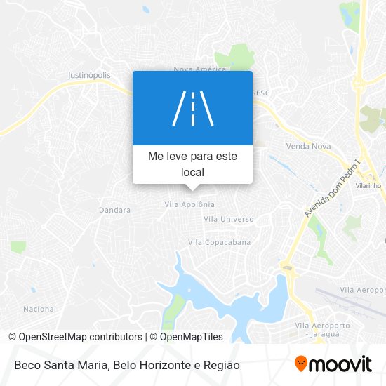 Beco Santa Maria mapa