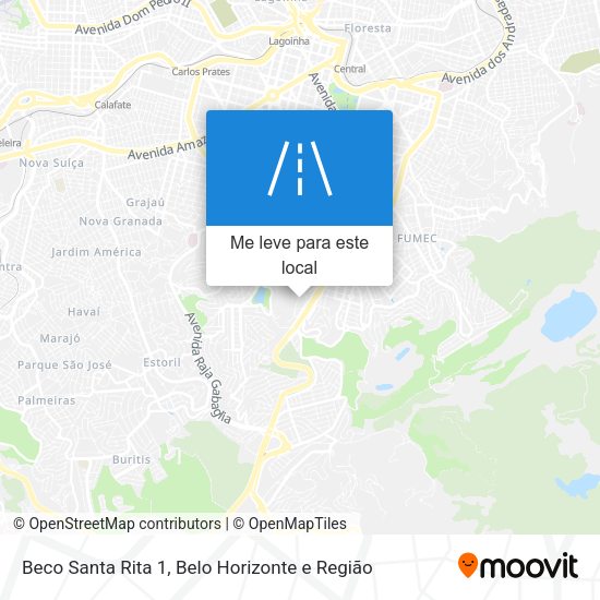 Beco Santa Rita 1 mapa