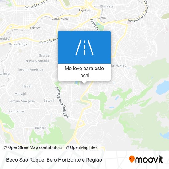 Beco Sao Roque mapa