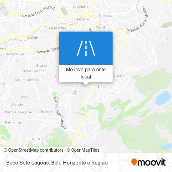 Beco Sete Lagoas mapa