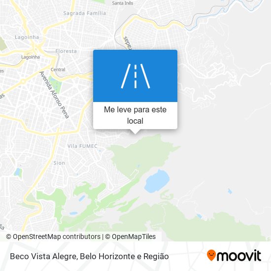 Beco Vista Alegre mapa