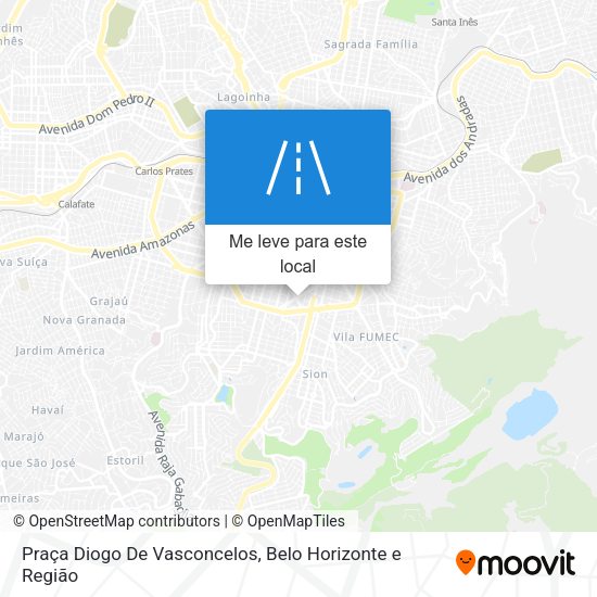 Praça Diogo De Vasconcelos mapa