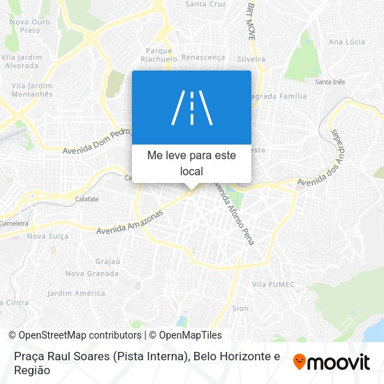 Praça Raul Soares (Pista Interna) mapa