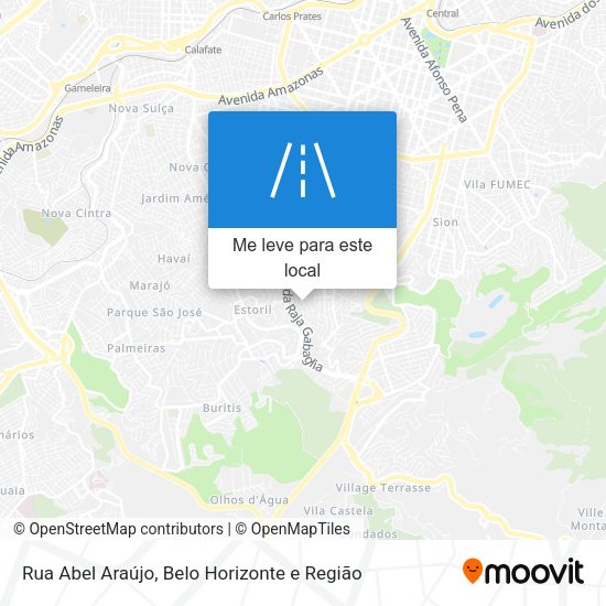 Rua Abel Araújo mapa