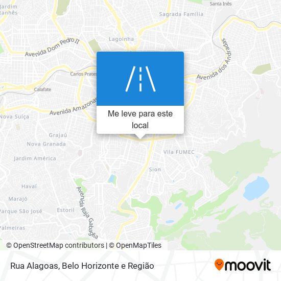 Rua Alagoas mapa