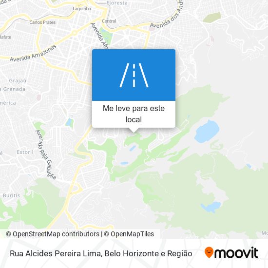 Rua Alcides Pereira Lima mapa