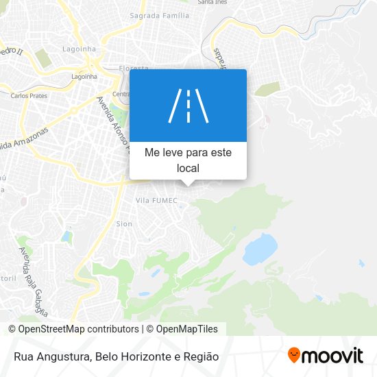 Rua Angustura mapa