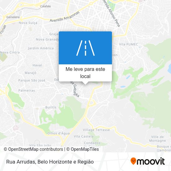 Rua Arrudas mapa