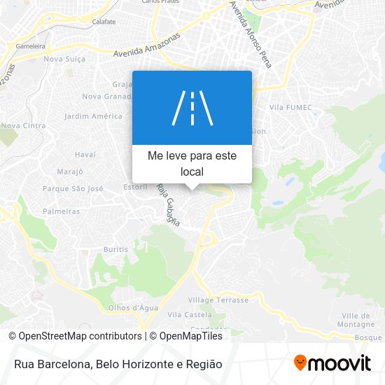 Rua Barcelona mapa