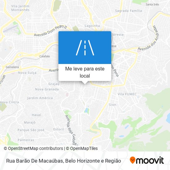 Rua Barão De Macaúbas mapa