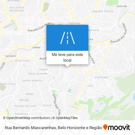 Rua Bernardo Mascarenhas mapa