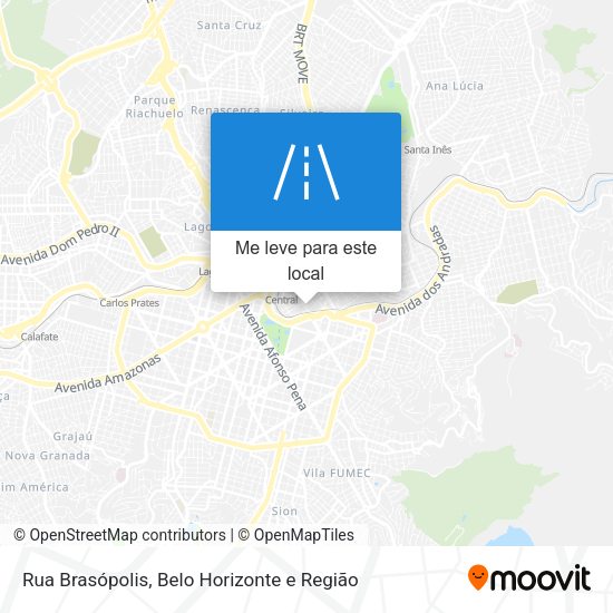 Rua Brasópolis mapa