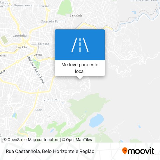 Rua Castanhola mapa