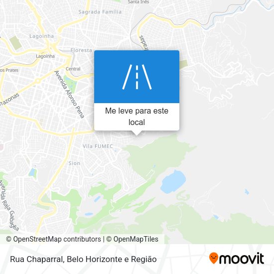 Rua Chaparral mapa