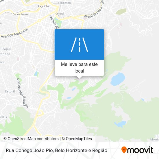 Rua Cônego João Pio mapa