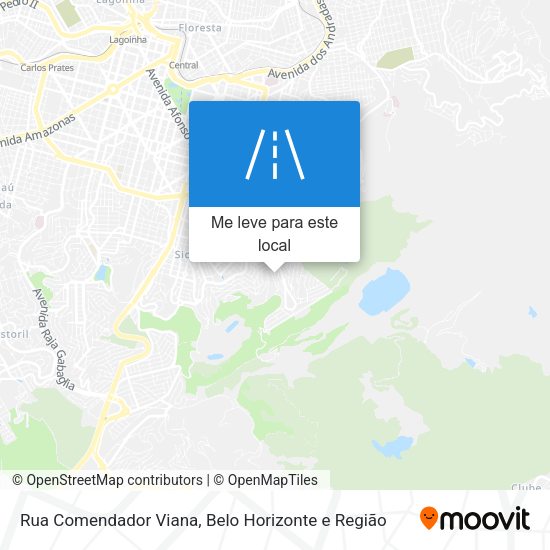Rua Comendador Viana mapa