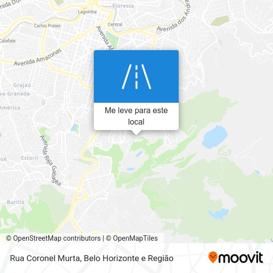 Rua Coronel Murta mapa