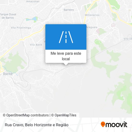 Rua Cravo mapa
