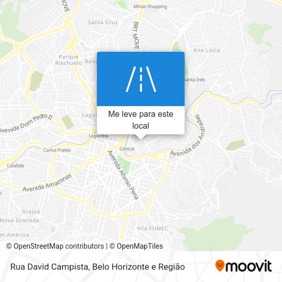 Rua David Campista mapa