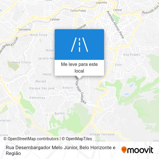 Rua Desembargador Melo Júnior mapa