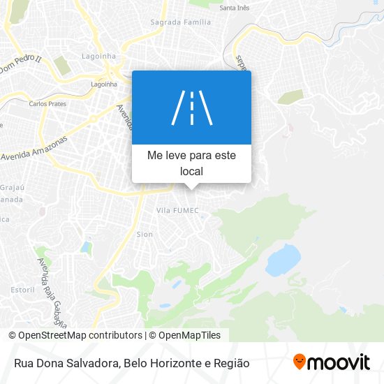 Rua Dona Salvadora mapa