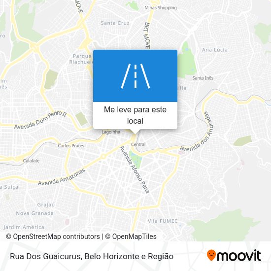 Rua Dos Guaicurus mapa