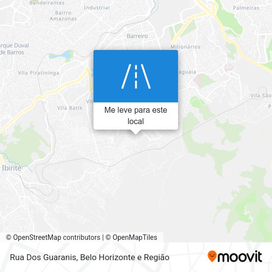 Rua Dos Guaranis mapa