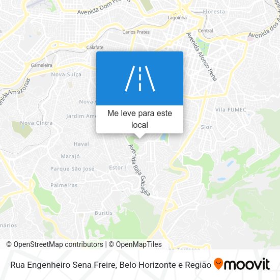 Rua Engenheiro Sena Freire mapa
