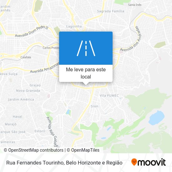 Rua Fernandes Tourinho mapa